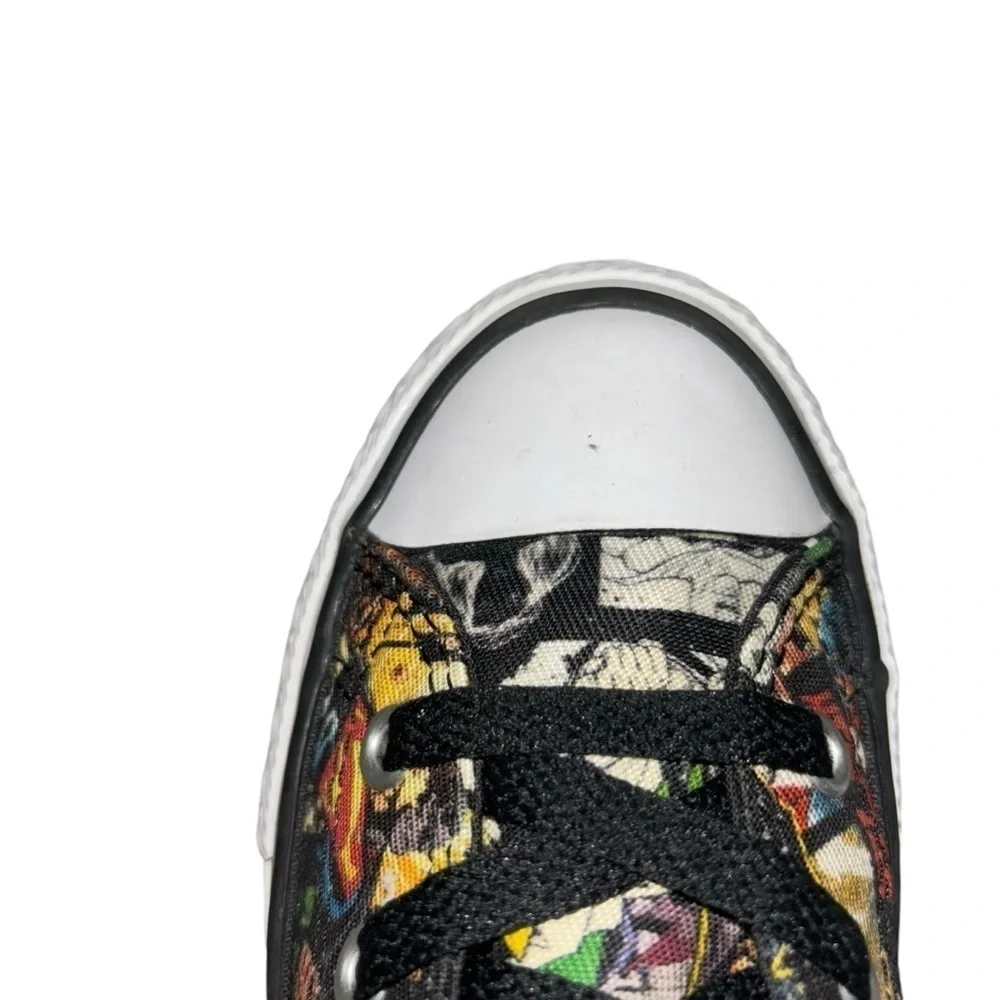 Converse All Star Youth Size 13 High Top Sneakers Justice League DC Comics Black